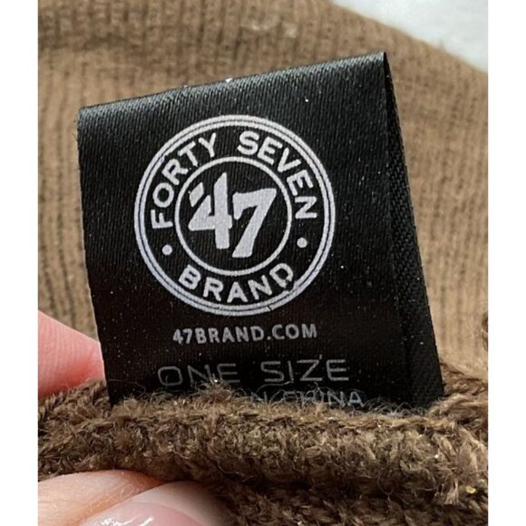 Cleveland Browns 47 Brand Knit Beanie Hat Brown NFL Team Apparel One Size - Picture 6 of 6